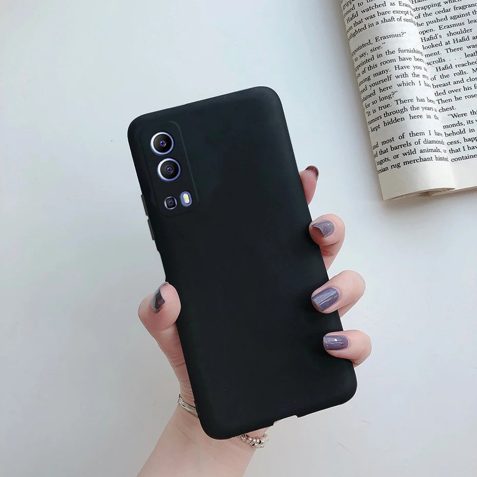 for Vivo Y72 5G Case 6.58" Fashion Candy Color Phone Case for Vivo Y72 Y52 5G Cover Funda Vivo Y 72 52 5G V2041 V2053 Soft Cases