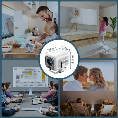 2026 Huaweishi X3 Plus Projector Android 4K Native Portable 1080P Auto Focus Video Home Cinema Outdoor HD LED HY320 Projetor