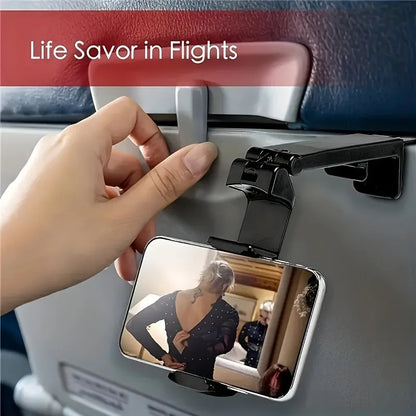 Foldable Rotatable Holding Phone Holder Support Airplane Stand Cell Mobile Desk Portable Travel Stand Train Seat  Phone Holder