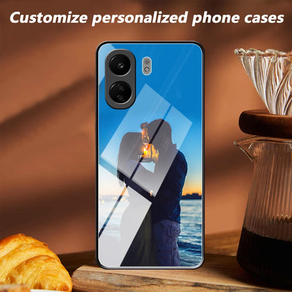Custom Photo Mirror Glass Phone Case for Xiaomi POCO X7/X6/X5/X4/X3/X2/Pro/Neo/GT/NFC