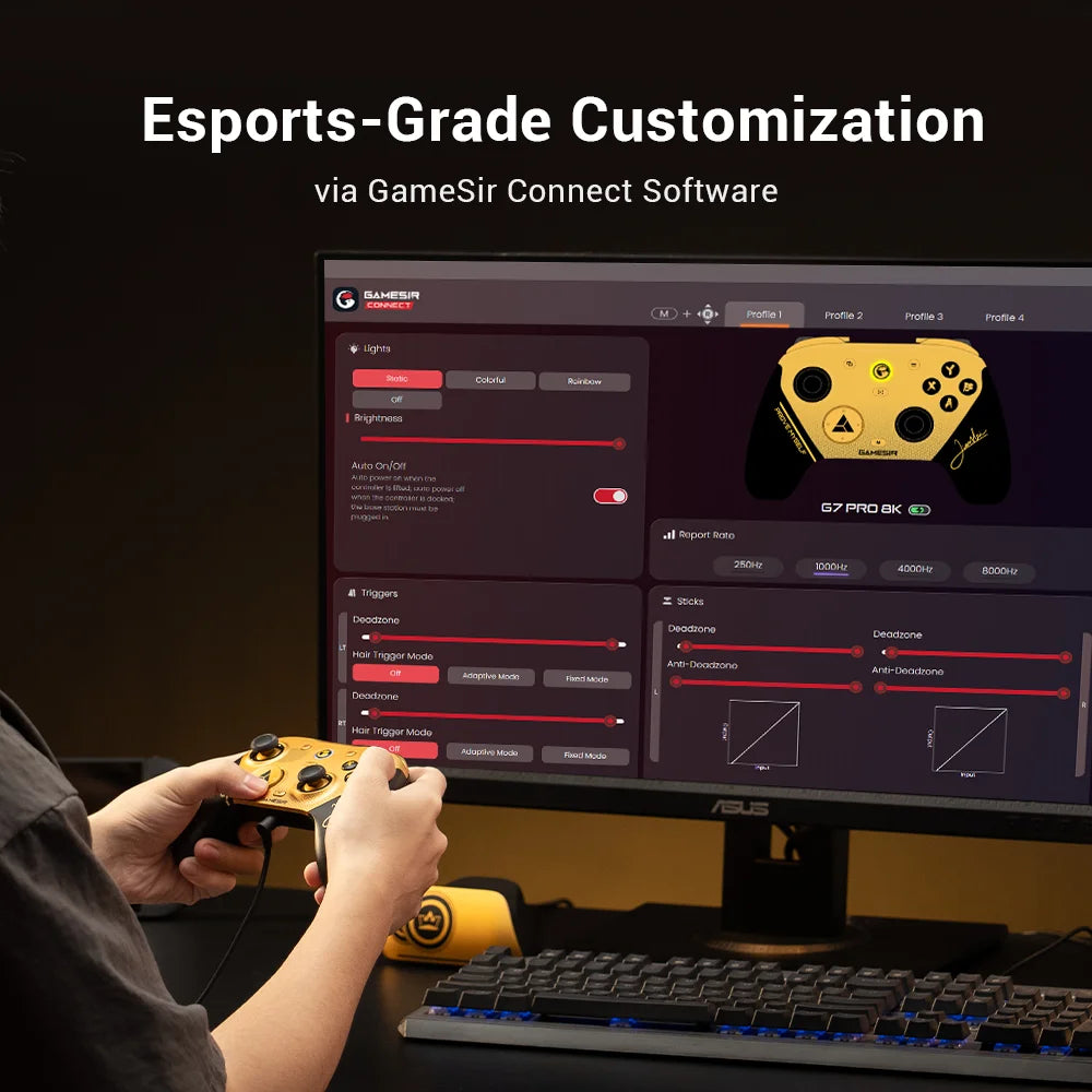 GameSir G7 Pro 8K Champion Edition Gaming Controller, Wireless Bluetooth Gamepad for Nintendo Switch 2, Android, iOS, PC, Steam