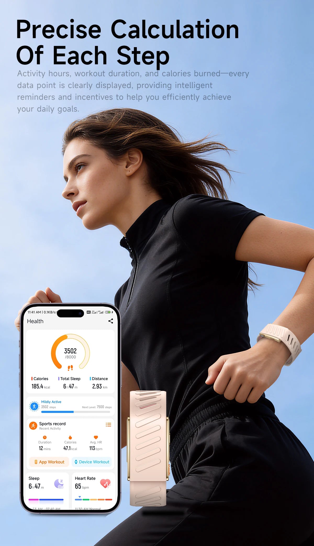 2026 New Nursing Grade Smart Bracelet VWAR MG SpO2 Blood Lipid Uric Acid ECG+PPG Waterproof NO Screen Band Sport Fitness Tracker