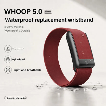 Whoop 5.0 MG Band Waterproof Nylon Woven Sport Strap PEAK LIFE Style Replacement Wristband Fitness Tracker Workout Accessories