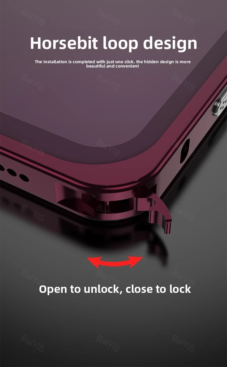 Luxury Metal Alloy Lens Protector Frame Phone Case For iPhone 18 17 16 15 14 13 Pro Max Plus Heat Dissipation Shockproof Cover
