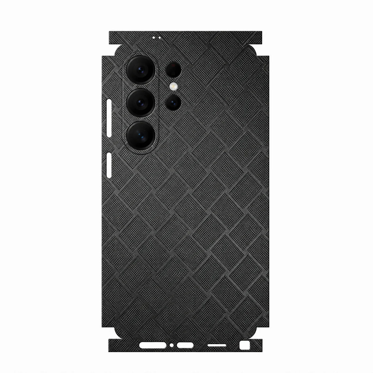 Full Wrap Faux Leather Back Skin for Samsung Galaxy S26 S25 Ultra Plus S24 S23 Anti Scratch Matte Slim Protective Film Cover