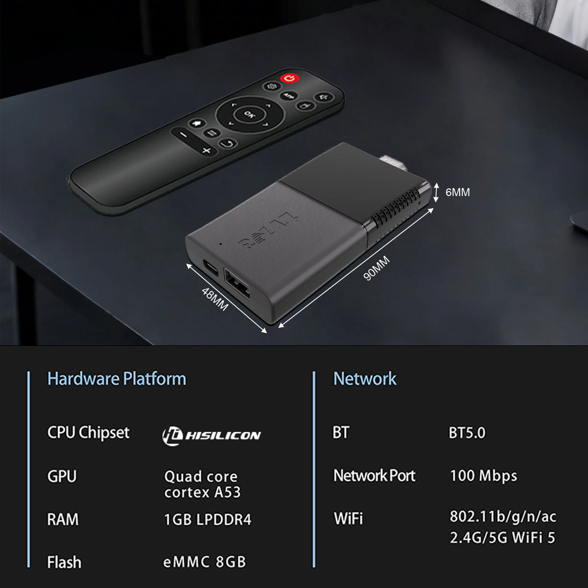 TV Stick TVR3 Max 8+128 Android 14 Smart 4K Video Decode Player Supports Netflix & YouTube Home Entertainment Android TV Box