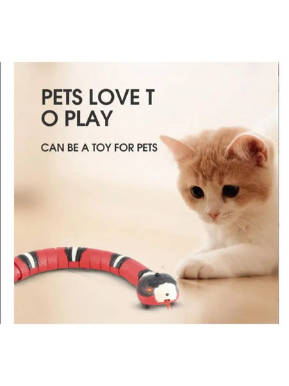 Smart Sensing Snake Interactive Cat Toys Automatic Cats Toys USB Charging Accessories Kitten Toys For Pet Dogs Game Play Toy