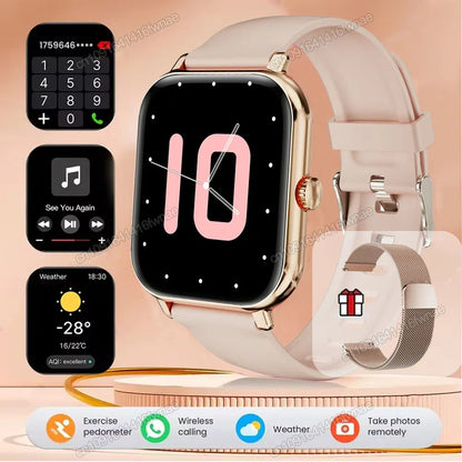 Smart Watch For Android IOS Watches 2.01inch HD Display Bluetooth Call Message Alert Music Sports Smartwatch Men Women Gift Ht30