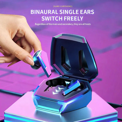 Waterproof TWS True Wireless Earbuds for Sports Gaming Built-in Balanced Armature Speaker Delivers Immersive HiFi Stereo Audio