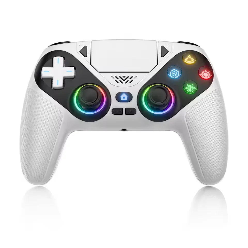 RGB Gamepad For Playstation 5/PS5 Pro/Slim/PC Wireless PS5 Controller 3D Game Joystick Dual Vibration Macro/Turbo Function