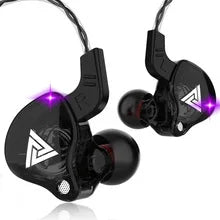 QKZ AK6 Sports In-Ear Earphones with Remote Control Microphone Heavy Bass HiFi Wired Earbuds for iPhone Samsung