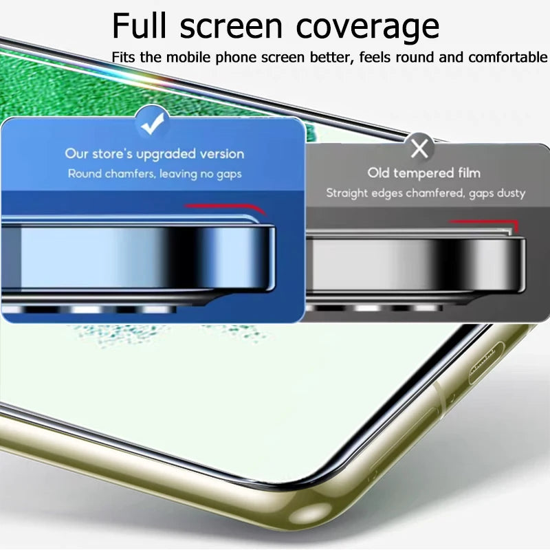 Upgrade 3PCS Fingerprint-Unlock Protect 9H Tempered Glass For Samsung Galaxy S21 FE S 21 5G Anti Explosion Screen Protector Film