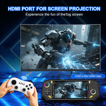 AISLPC RG52 MINI Handheld Game Console 5.5" IPS Screen 2.4 WIFI 22000+Games RK3562 Chip Dual System Portable Pocket Video Player