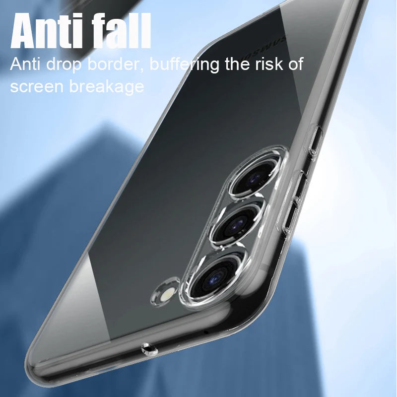 Clear Case For Samsung Galaxy S22 S21 S20 Ultra S10 S9 Plus S10E Shockproof Case For Samsung S25 S24 Plus S23 Fe Soft Back Cover