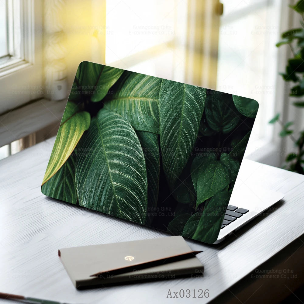 Pink Flower Laptop Stickers Self Adhesive Waterproof Anti Scratch Notebook Cover for Device Notebook MacBook Protective Skins