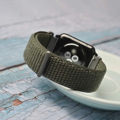 WOCCI 2PCS Nylon Watch Strap for smart watch 18mm 20mm 22mm bracelet belt for men women with hook and loop fastener watchband