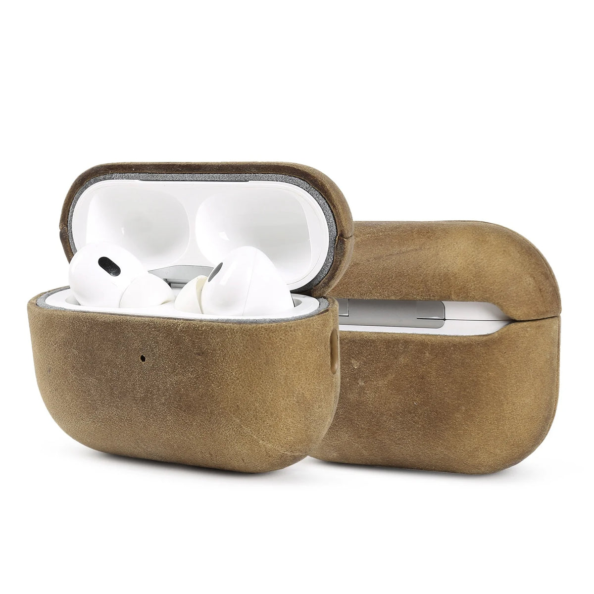 Crazy Horse Genuine Leather Case For Airpods Pro 3 Cases Airpods 5 3 4 Handmade Wireless Bluetooth Earphone Box Protective Shell