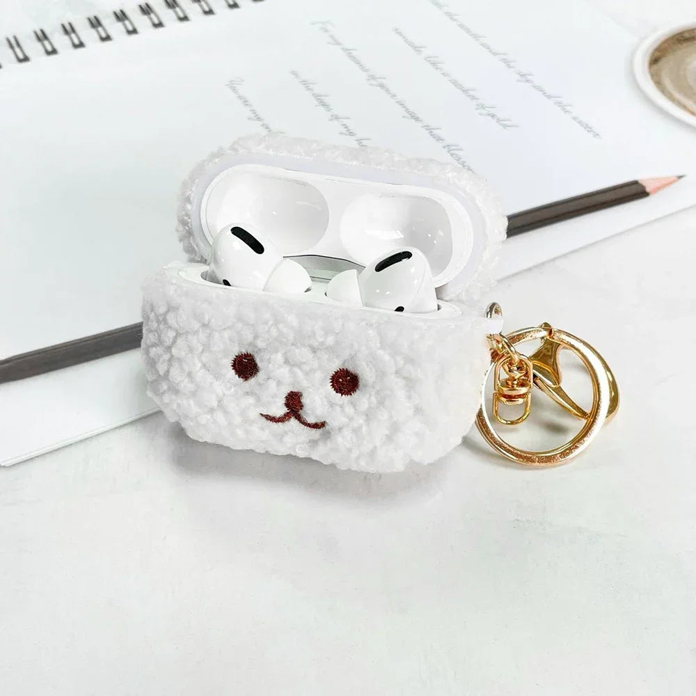 For Airpods 4 Pro Case 2022 Cute Fluffy Dog Earphone Case Headphone Cover For Apple AirPod 3 2 Pro 2nd Generation Pro USB C Case