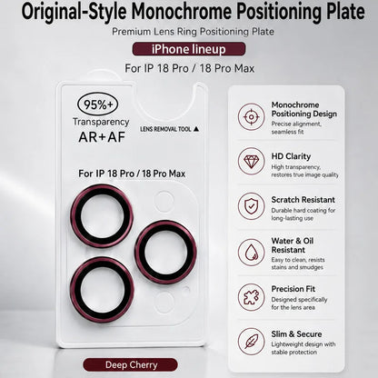 Snap-On AR HD Tempered Glass Camera Lens Film Primarily Fit iPhone 18 Pro Max Compatible with iPhone 17-13 Series W/ Pry Notch