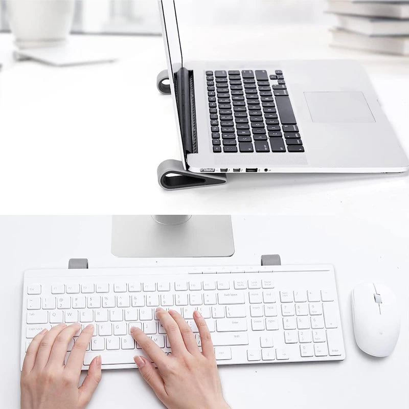 Universal Ultra Compact Portable Laptop Keyboard Stands Notebook Elevated Feet Rubber Tilting Wedge Riser Holder