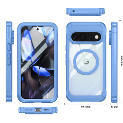 9H Tempered Glass Magnetic Phone Case, Suitable for Google Pixel 11/10/9 PRO XL All Inclusive Phone Protection Case