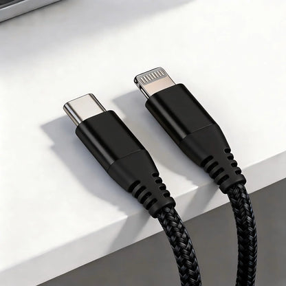 2Pack Type C to Lightning Fast Charging Data Cable MFI Certified 20W Nylon Braided Cable for IPhone14 14Pro 14Plus 13 12 11 X