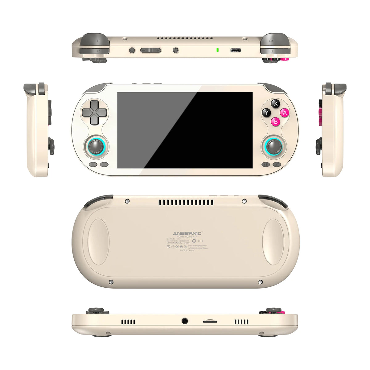 ANBERNIC RG VITA Handheld Game Console IPS Touchscreen 5000mAh Video Gaming Player Supports AI Streaming RixelHK