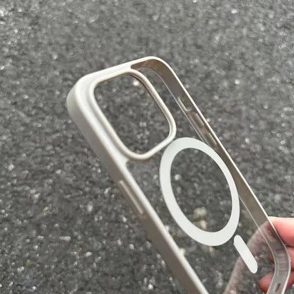 Clear Magnetic Matte For Magsafe Case For iPhone 17 16 15 14 13 12 11 Pro Max 14 Plus 16E 17E AIR Wireless Charge Protect Cover