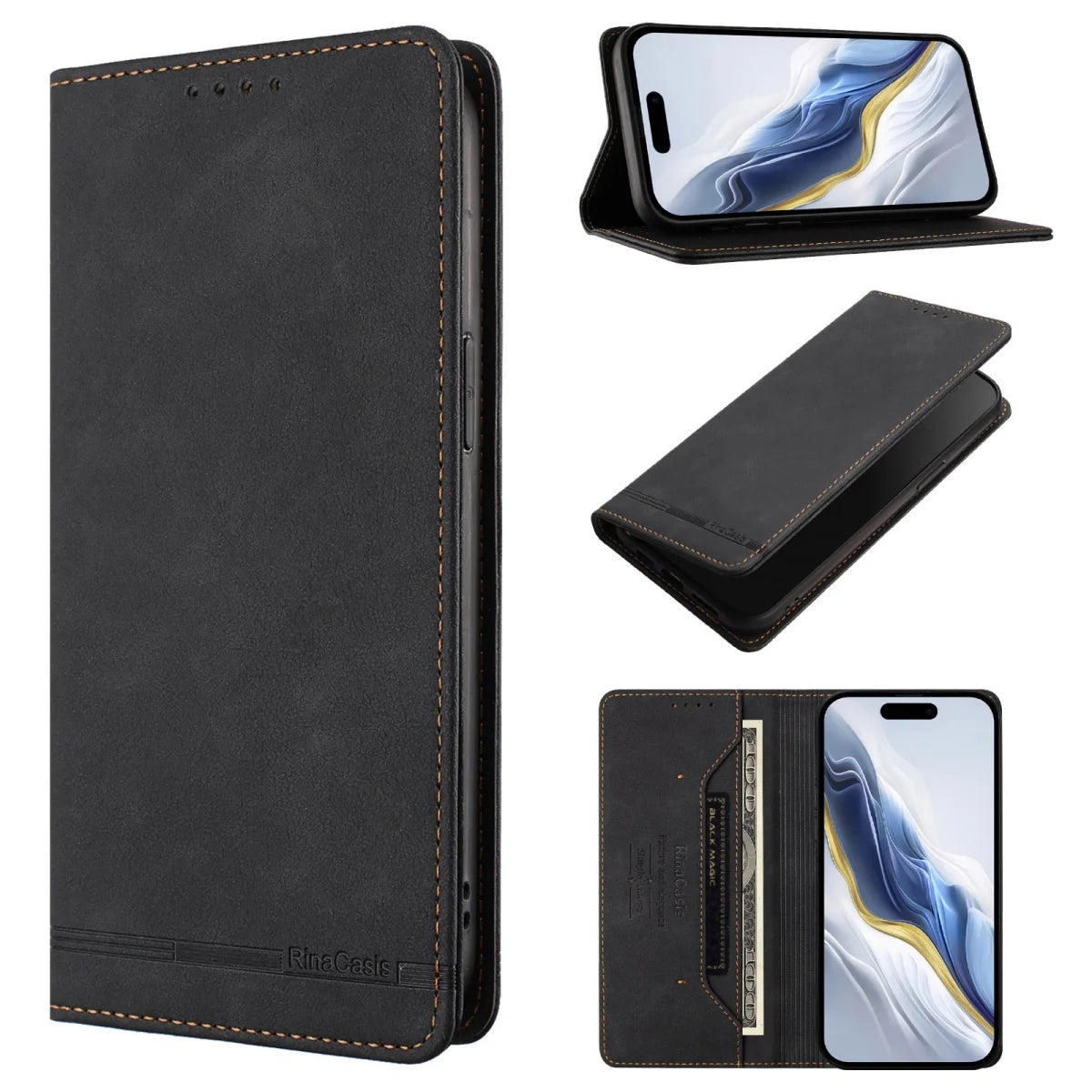 Flip Leather Case for Motorola Moto G86 G56 G06 G15 G54 G24 Power G86 G06 G85 G75 G55 G45 G35 G15 G05 Card Wallet Phone Cover