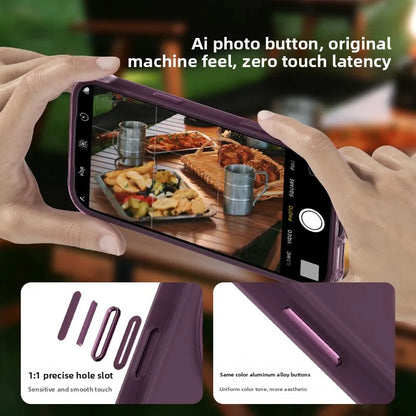 Luxury 360 Rotating Magnetic Kickstand Skin Feel Shockproof Case for iPhone 18 Pro Max 17 Pro for Magsafe Slim Fit AI key‌ Cover