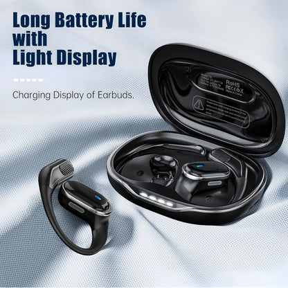 Touch Control TWS Earbuds for Sport,Open Ear,OWS Earphones,Wireless Headphones,HiFi Sound Headset,9 Hours Playback,Bluetooth 6.0