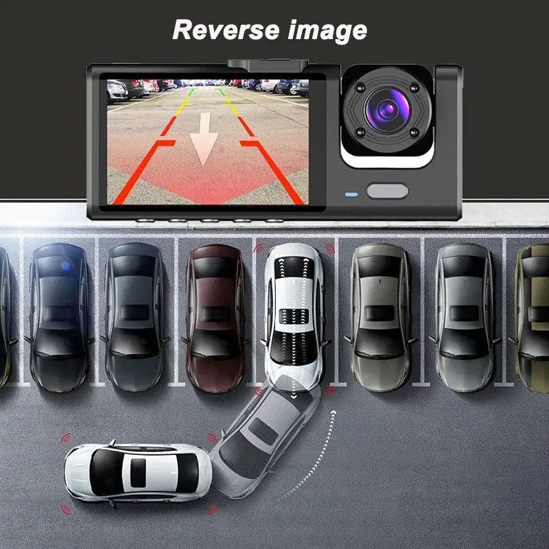 HONG TONG 1080P Car Dvr 2Camra Dash Cam Cars Camera for Vehicle Recorder Video Front Optional Rear Camera  Night Vision Dashcam