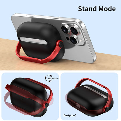 For AirPod Pro3 Case With Lock Shockproof Protective Cover with Cleaner Kit For Airpod 4 Case For AirPods Pro 3 Phone Stand Case