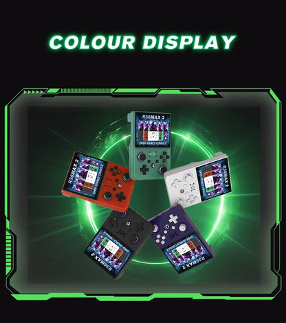 New Max2 Retro Handheld Game Console Linux System 4.5 Inch IPS Screen 64G/128G Portable Pocket Player Built-in 18000+ Games