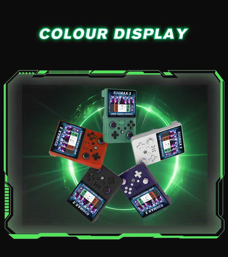 New Max2 Retro Handheld Game Console Linux System 4.5 Inch IPS Screen 64G/128G Portable Pocket Player Built-in 18000+ Games