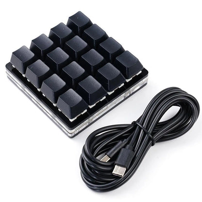 USB Programming Macro Custom Mechanical Keyboard RGB 24/16/12/9/8/4/3/2 Key Copy and Paste DIY Gaming Mini Keypad Macropad