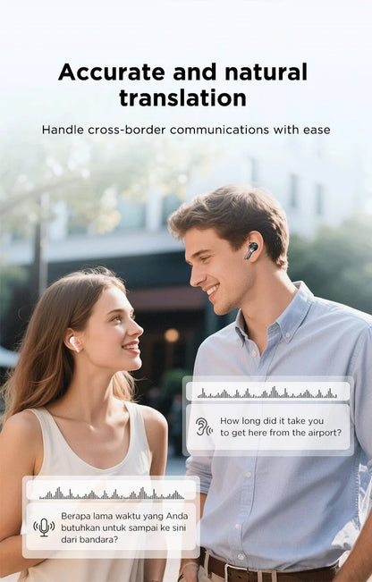 Low Latency Earphones ERAZER XP16 Wireless Earbuds AI Translation High-definition LCD Display For Music Sports Gaming Office