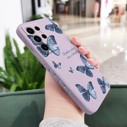 Little Butterfly Phone Case For Samsung Galaxy S24 S23 S22 S21 S20 S10 S10E S9 Ultra Plus FE Note 20 Ultra 10 9 Plus Cover