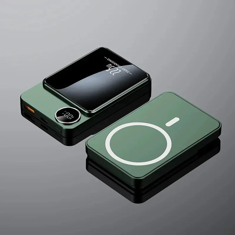 10000mAh Magnetic Wireless Power Bank 22.5W for MagSafe Fast Charging Portable Battery Charger Cases for iphone Samsung Xiaomi