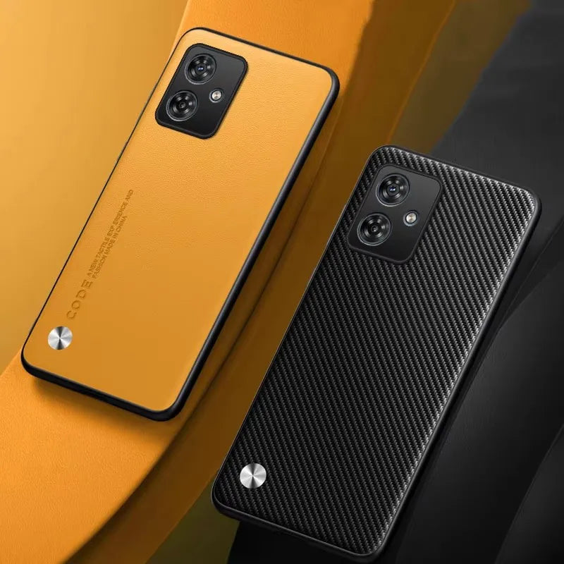 Phone Case For Motorola G56 G86 G05 G54 G34 G24 G14 G15 G35 G45 G55 G75 Plain Skin Back Cover For Moto G54 G84 G85 PU Leather