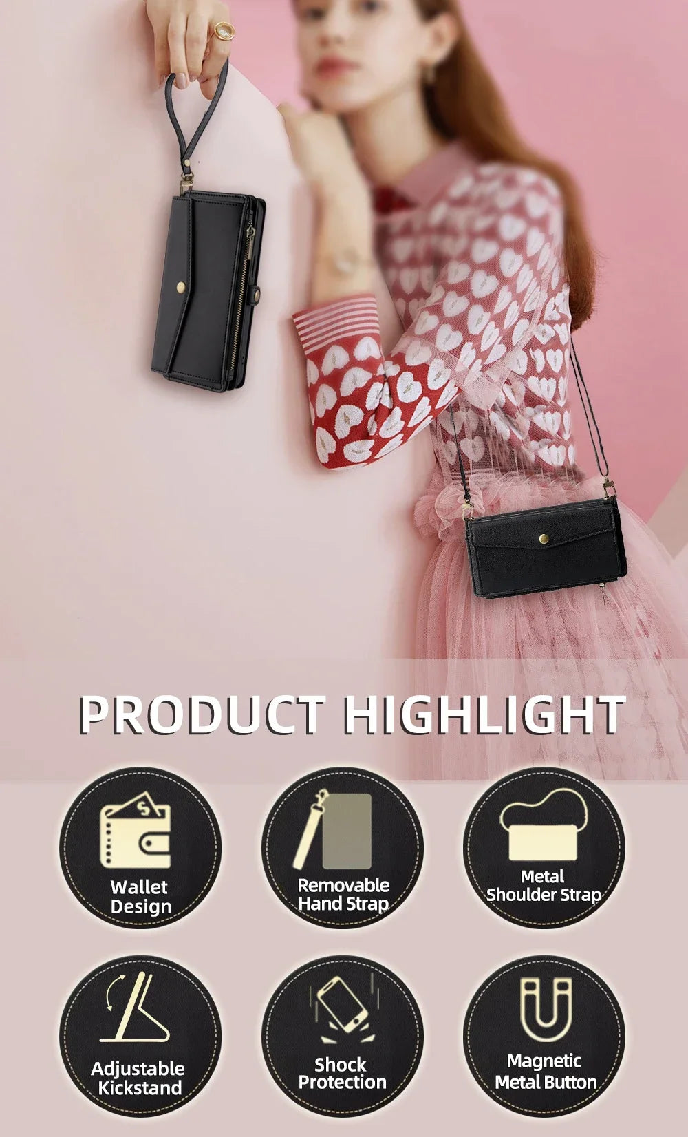 Flip Cover Wallet Phone Case For Samsung Galaxy S26 S25 S24 S23 S22 S21 FE Plus Ultra Edge 5G PU Leather Multi-Functional Bags