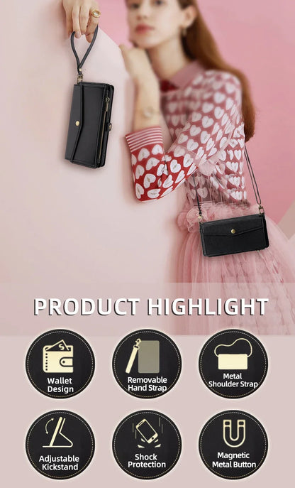 Flip Cover Wallet Phone Case For Samsung Galaxy S26 S25 S24 S23 S22 S21 FE Plus Ultra Edge 5G PU Leather Multi-Functional Bags