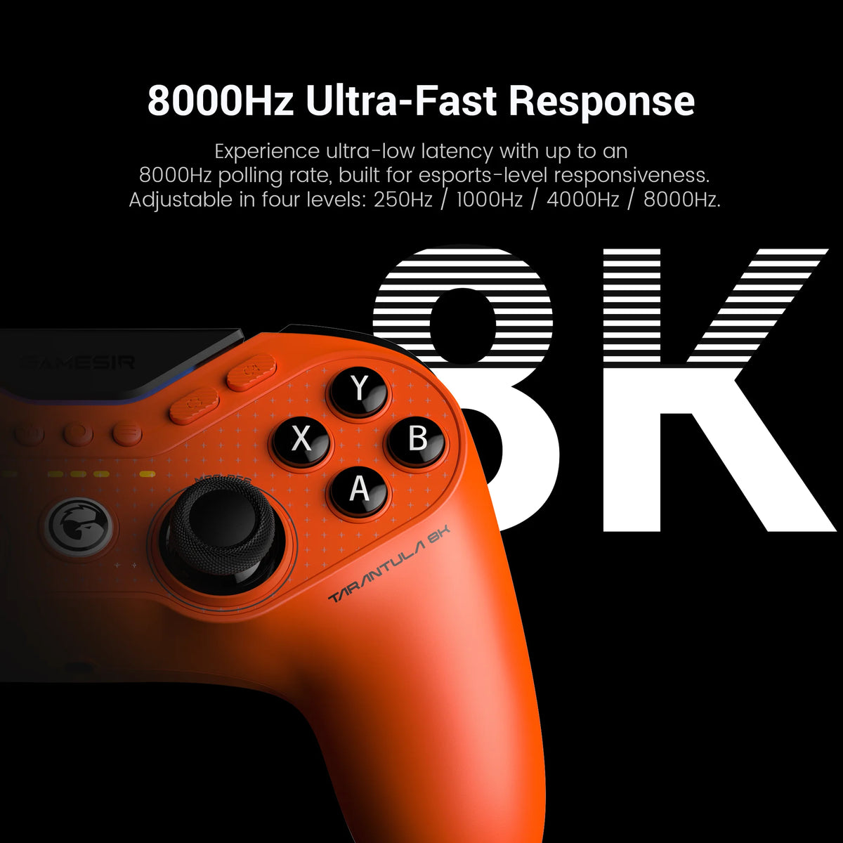 GameSir Tarantula 8K Switch Controller, 8000Hz Wired Gaming Controller for Nintendo Switch 2, Android, iOS, PC, Steam