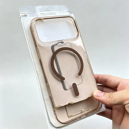 Simple Ultra-slim Transparent Magnetic Phone Case For IPhone 18 17 16 15 14 13 Pro Max for Magsafe Shockproof Protect Back Cover
