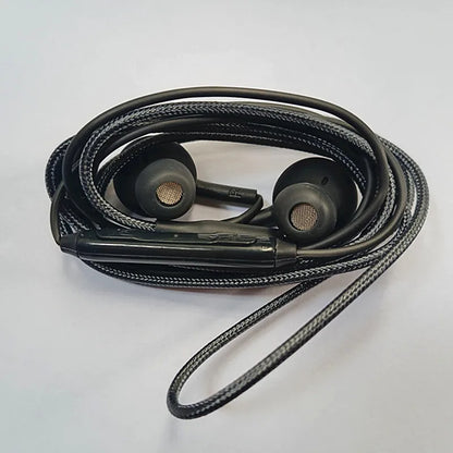 Stereo Sports In-ear Earphones With Mic 3.5mm Control Box Wired Headset Black White For Samsung Galaxy S8 S8plus Xiaomi Phones