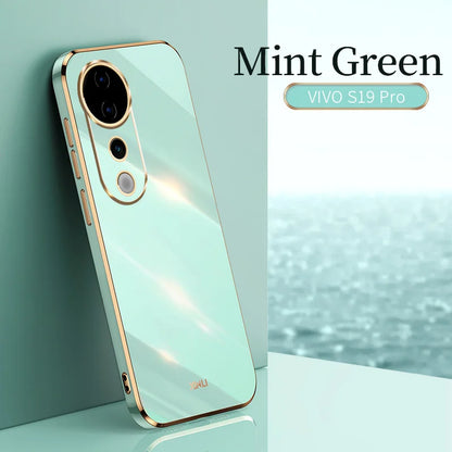 Funda Vivo V50 Lite 4g 5g Luxury Fashion Plating Case For VIVO V50 Lite Soft Slim Silicone Shockproof High Quality Phone Cover