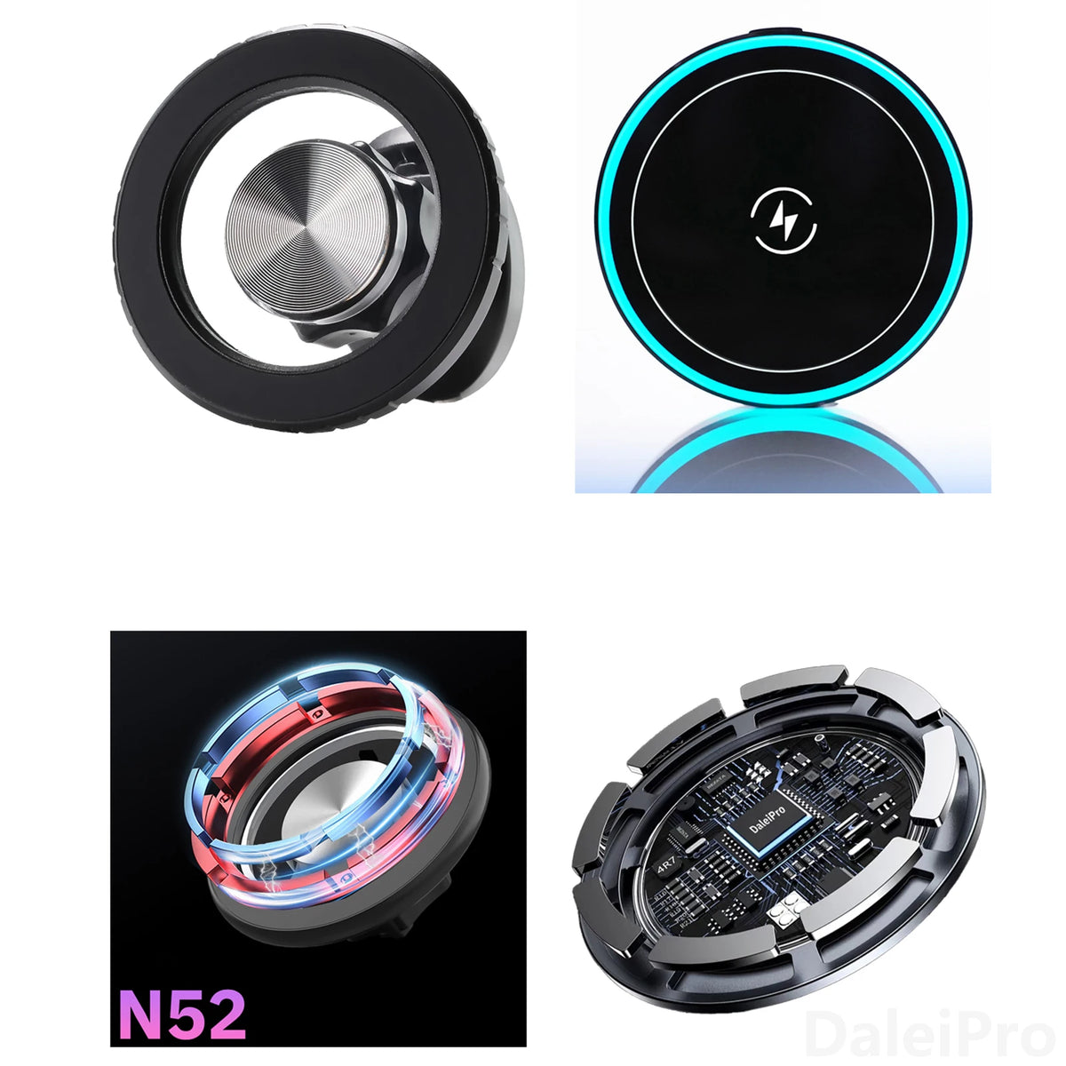 For Toyota Prado LC250 250 2024 2025 Multifunctional Storage Box Dual Phone Holder Car Magnetic Phone Holder Magsafe Charger