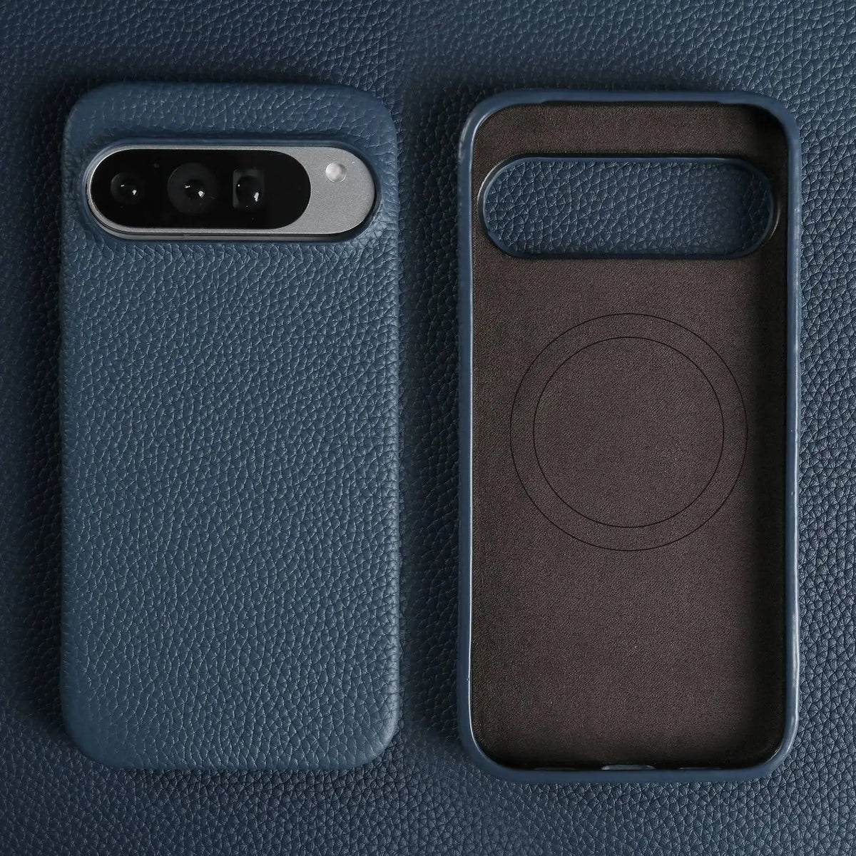 Genuine Leather Magnetic Case for Google Pixel 11 Pro Pixel 10 9 7 8 6 Full Protection Magnet for Magsafe Cases Shockproof Cover