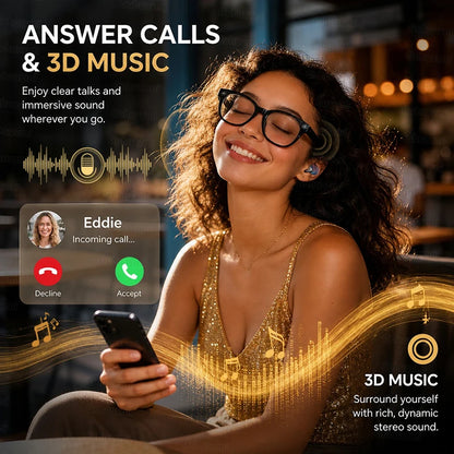 2026New 4K HD Photochromism AI Smart Glasses 800W Pixel Camera 1080P Video AI Chat Music Player Call AI Sports Smart Glasses Man