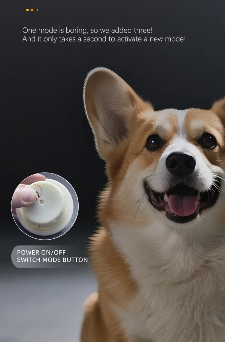 Smart Self-Rolling Electric Dog Ball with Sound Autonomous Operation Realistic Bark & Roll Chew-Resistant for Small Dog Training